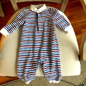 Janie and Jack striped collared one piece 6-12m